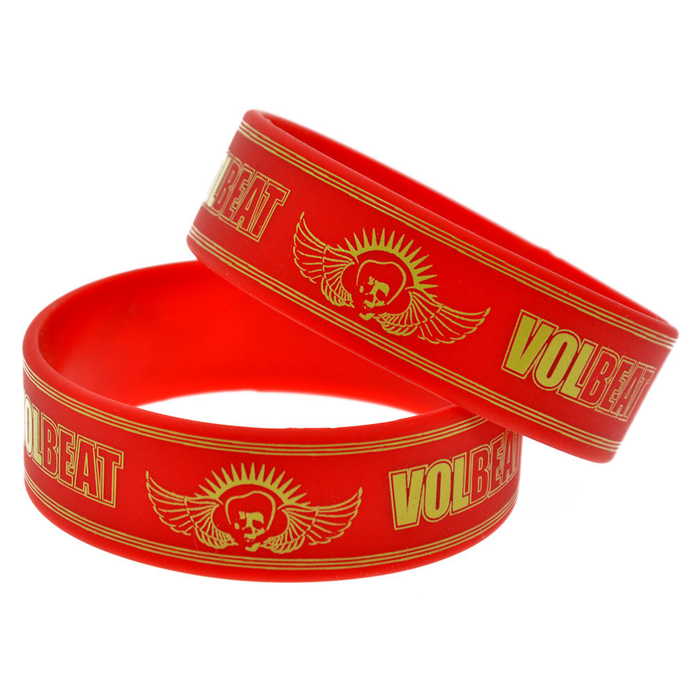 Silicone Fashion Music Hand Strap Trendy Hip Hop Bracelet