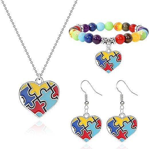 Theme Alloy Dripping Oil Color Puzzle Public Bracelet