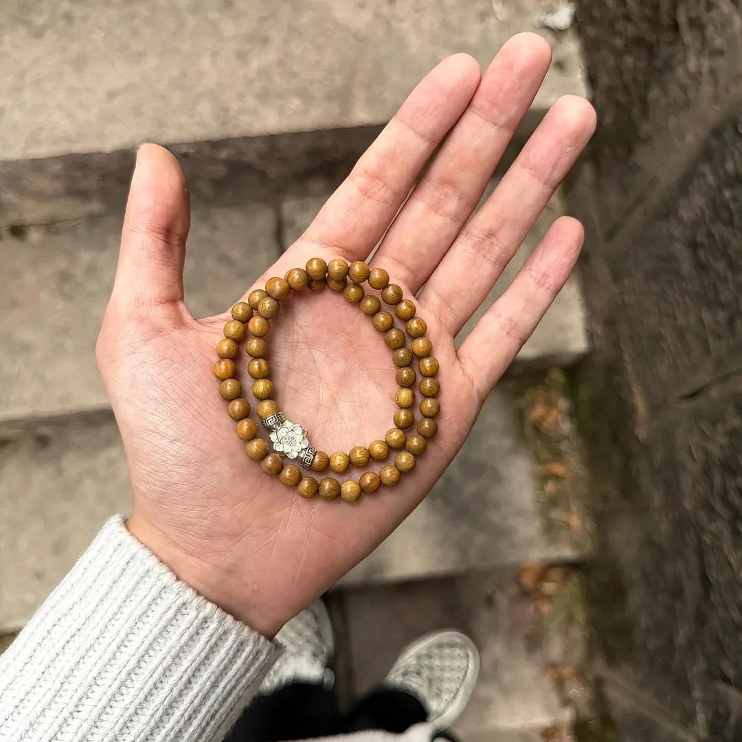 Circle Anemone Hand Toy Wooden Cultural Artifact Retro Easy Matching Bracelets