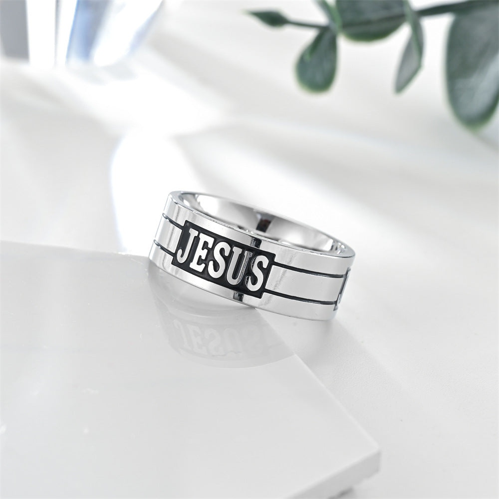 Men's Ornament Titanium Steel No Fading Corrosion Rings