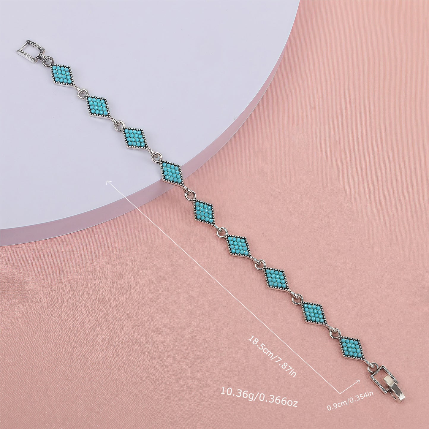 Women's Personality Retro Ethnic Style Inlaid Turquoise Bracelet