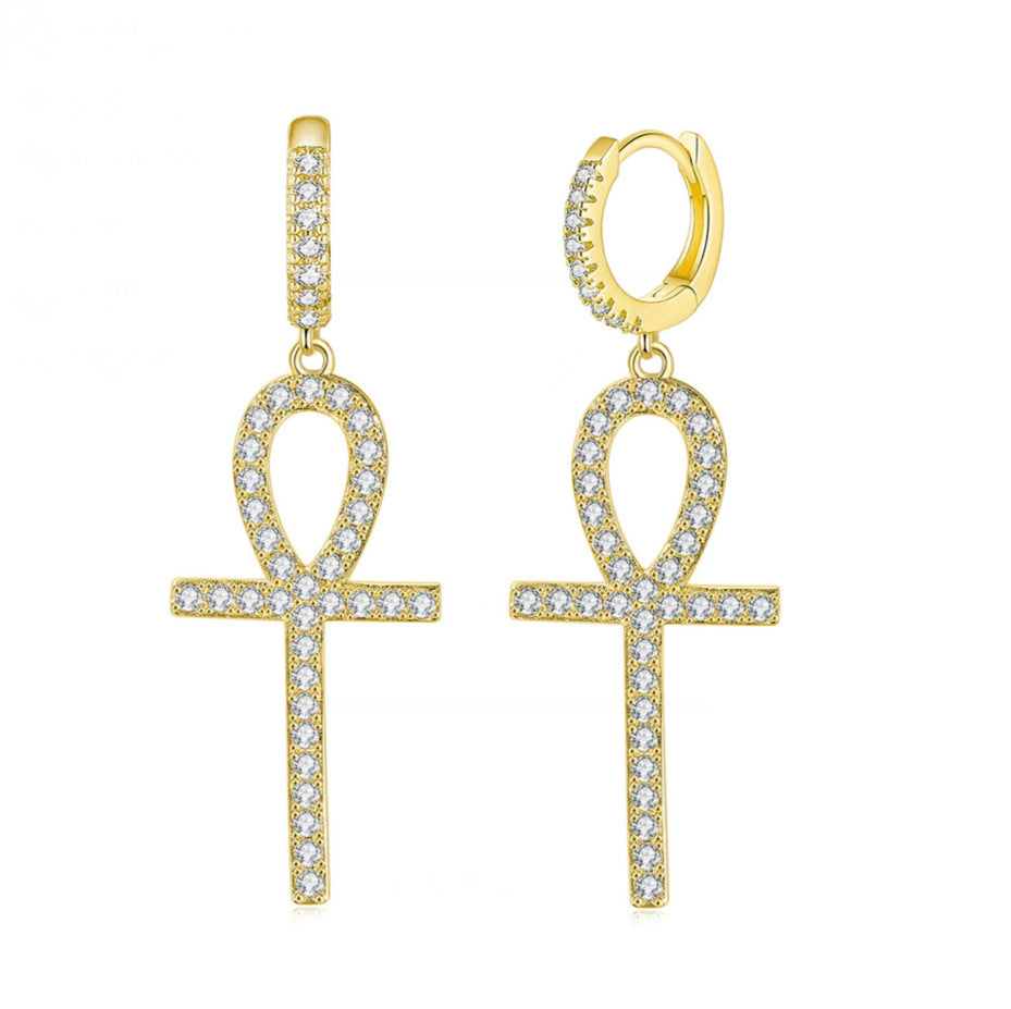 Women's & Men's Popular Zircon Cross Butterfly Star Moon Hip Ear Buckle