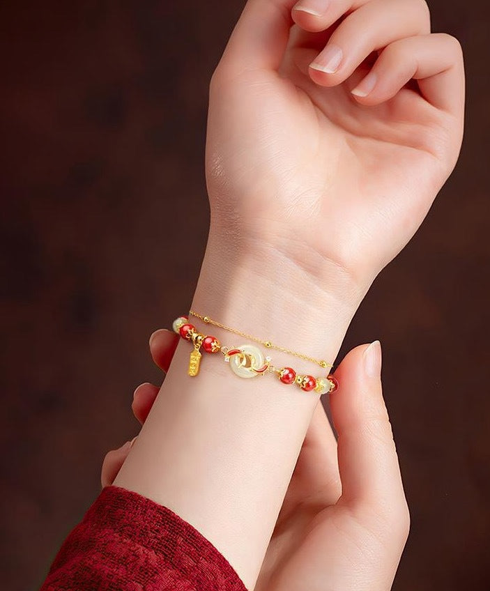 Koi Good Luck Safety Buckle Female Bracelet