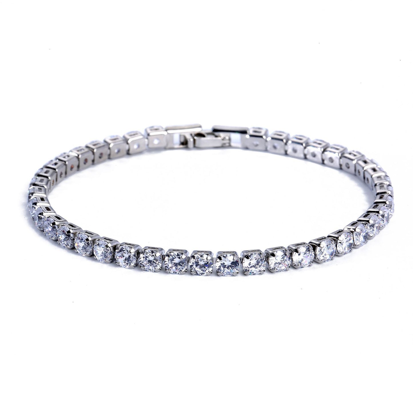 Women's Copper Micro Inlaid Zircon High-grade Light Luxury Simple Tennis Bracelets