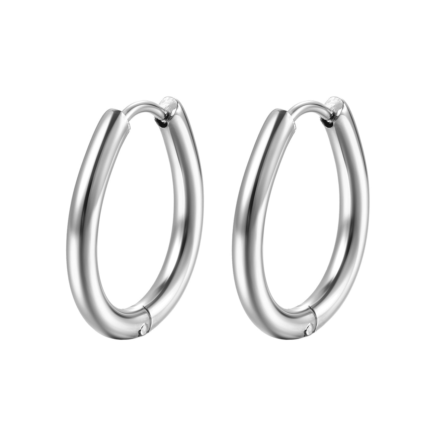 Geometric Shaped Stainless Steel Clip Trendy Fashion Five-pointed Star Peach Ear Buckle