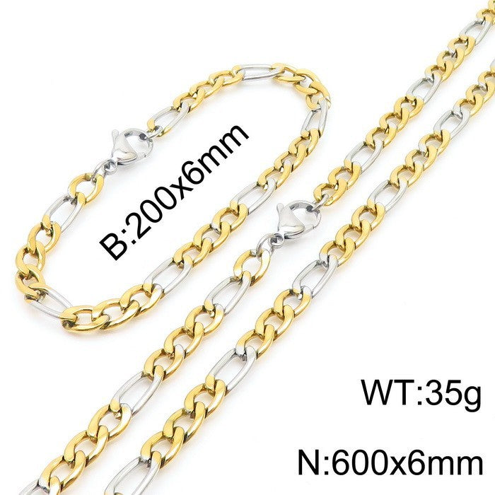 Women's & Men's Simple Fashion Popular Titanium Steel Mother Necklace