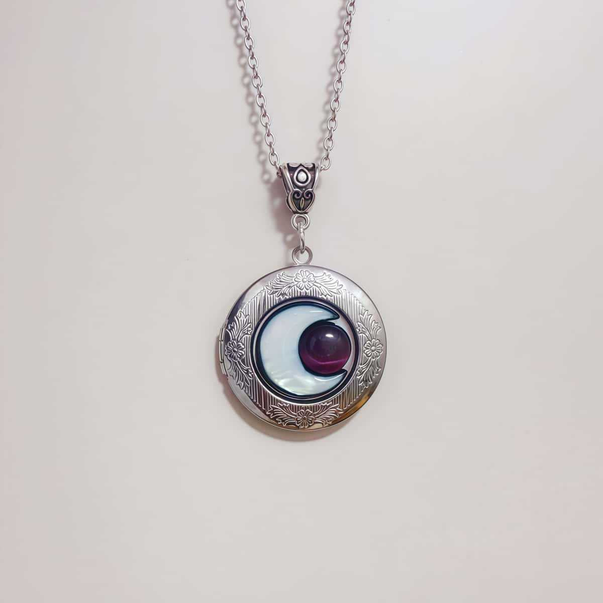 Amethyst Dream Constellation Stainless Steel Round Best Friend Necklaces