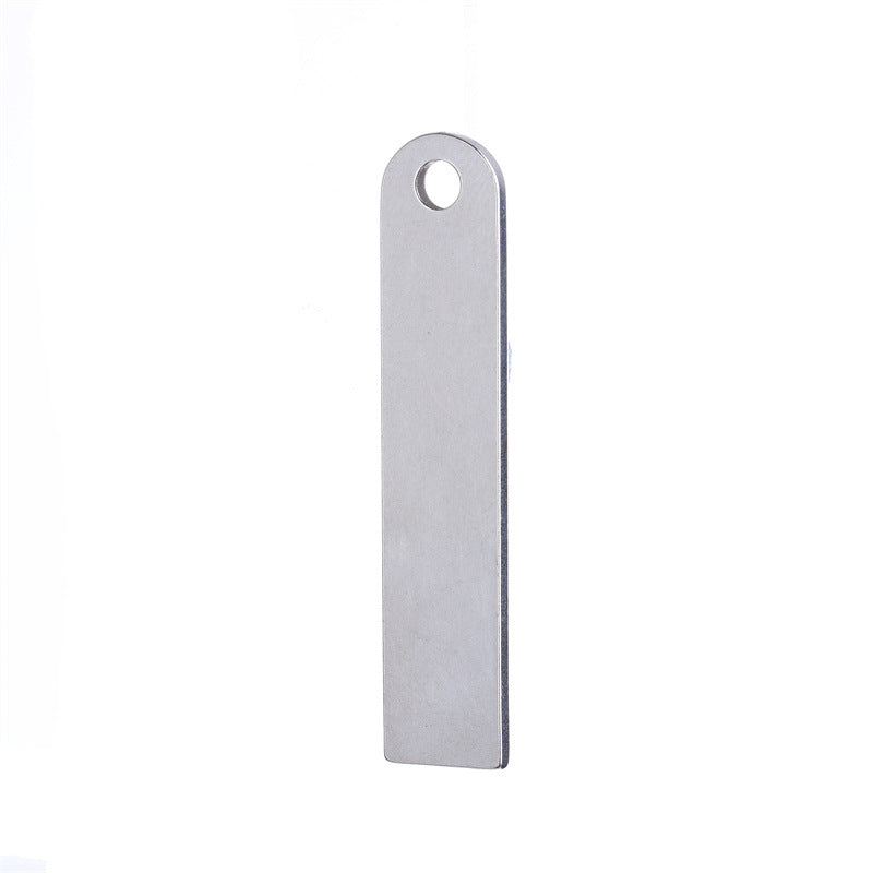 Blank Material Titanium Number Plate Accessories Pendants