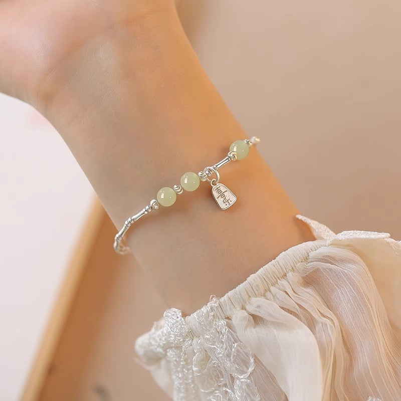 Jade Beaded Chinese Style Light Luxury Minority Bracelets