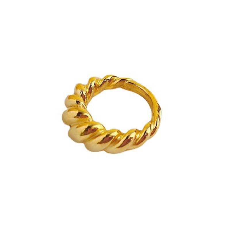 Female Croissant Gold Niche High Sense Rings