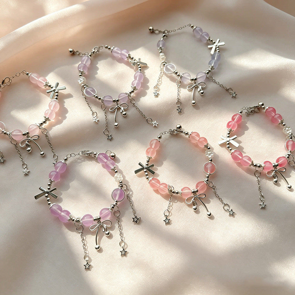 Women's Sweet Crystal Beaded Design Super Fairy Bracelets