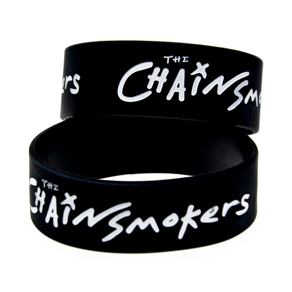 Silicone Fashion Music Hand Strap Trendy Hip Hop Bracelet