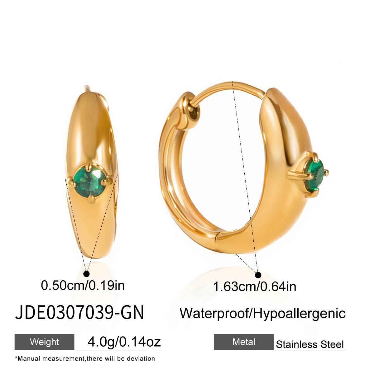 Ear Light Luxury High-grade Vacation Style Zircon Rings