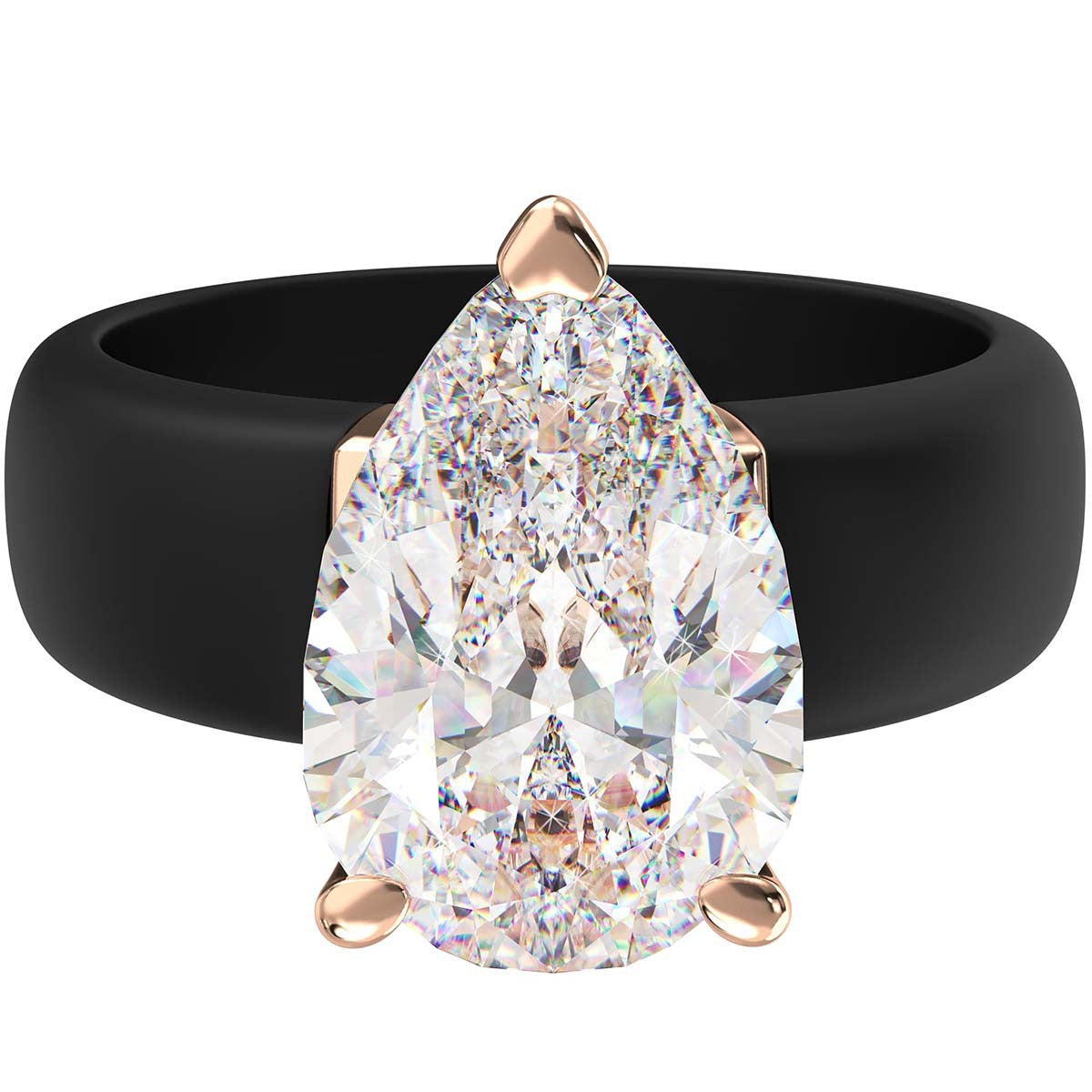 Zircon Silica Gel Twin Niche Design Ring