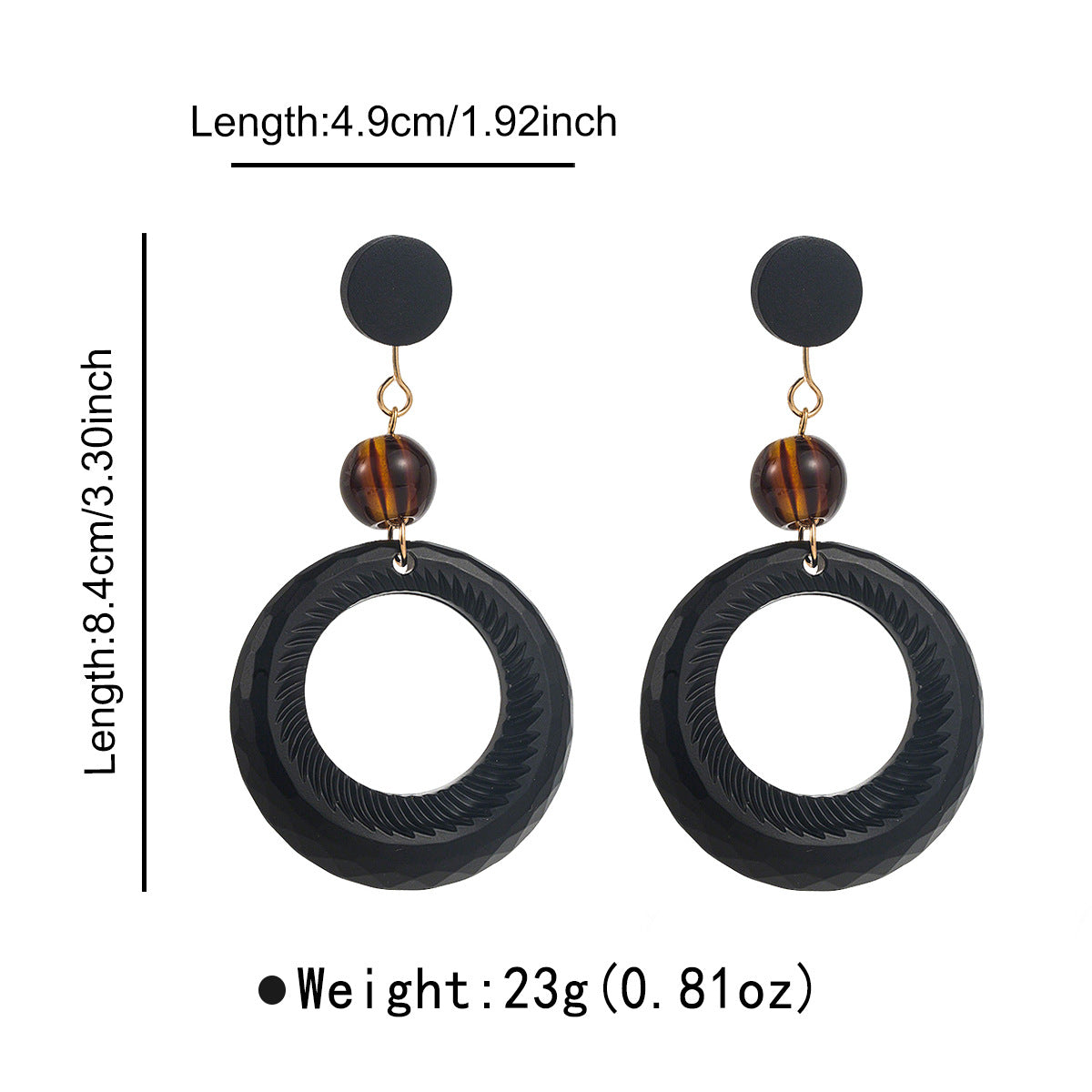 Women's Retro Style Atmosphere Round Square Face Niche Design Temperament Advanced Rings