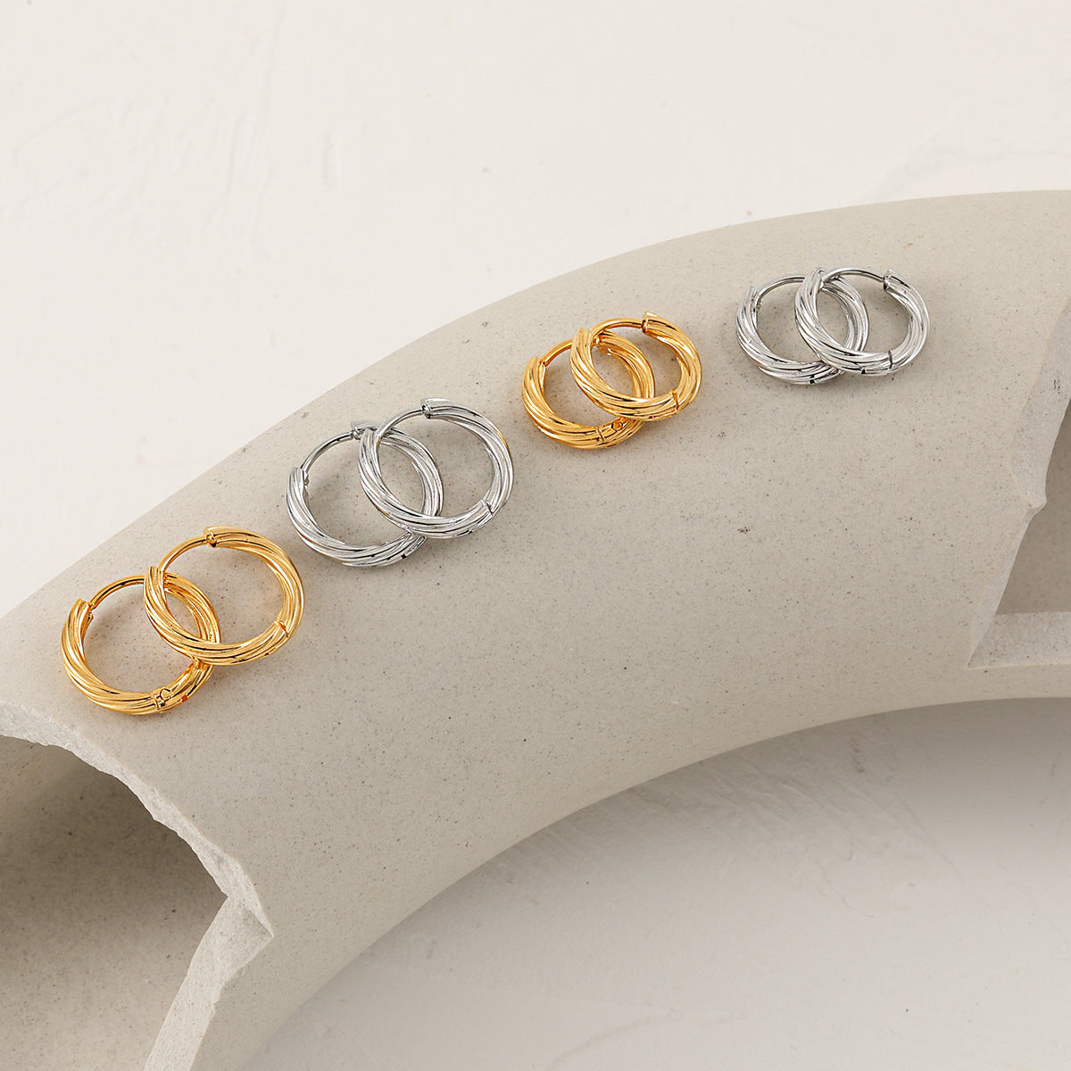 Personality Twisted Twist Clip Fashion Versatile Rings