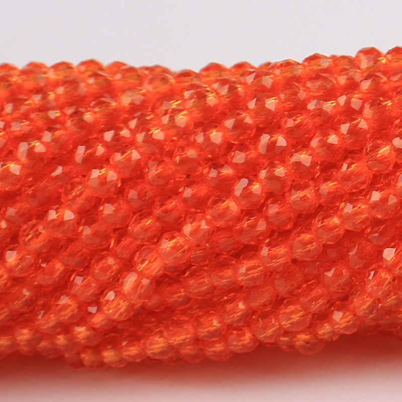 Transparent Glass Surface Cutting Beads Handmade Jewelry Accessories