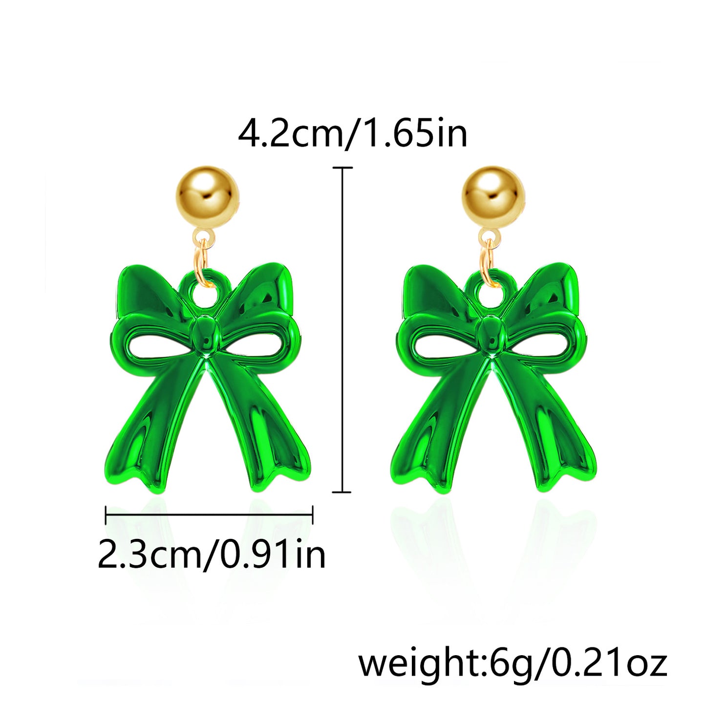 Three-dimensional Bow Exaggerated Design High Sense Graceful Earrings