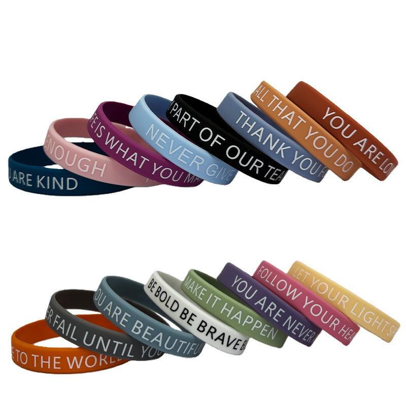 Hand Faith Inspirational Quotes Festival Theme Party Event Bracelets