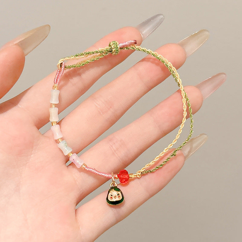 Small Gift Tassel Adjustable Red Rope Dragon Boat Festival Bracelet