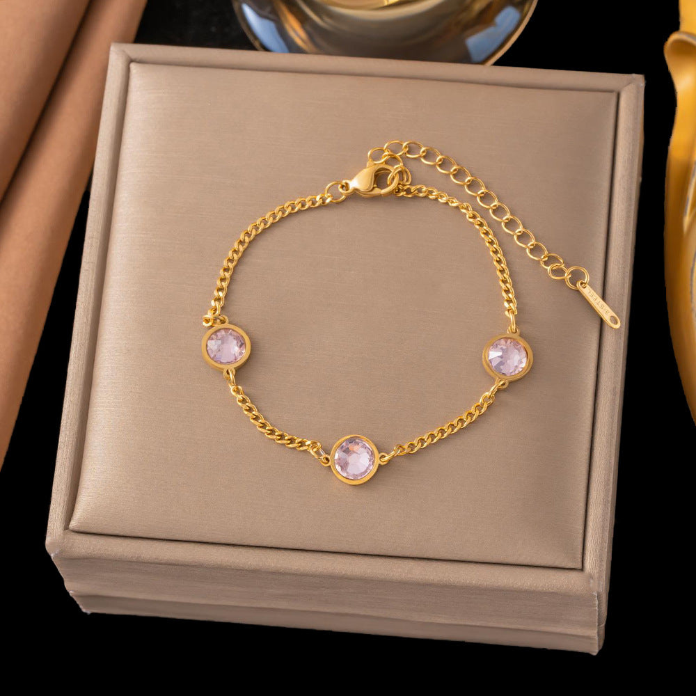 Steel Female Exquisite Thin Chain Gold Jewelry Accessories