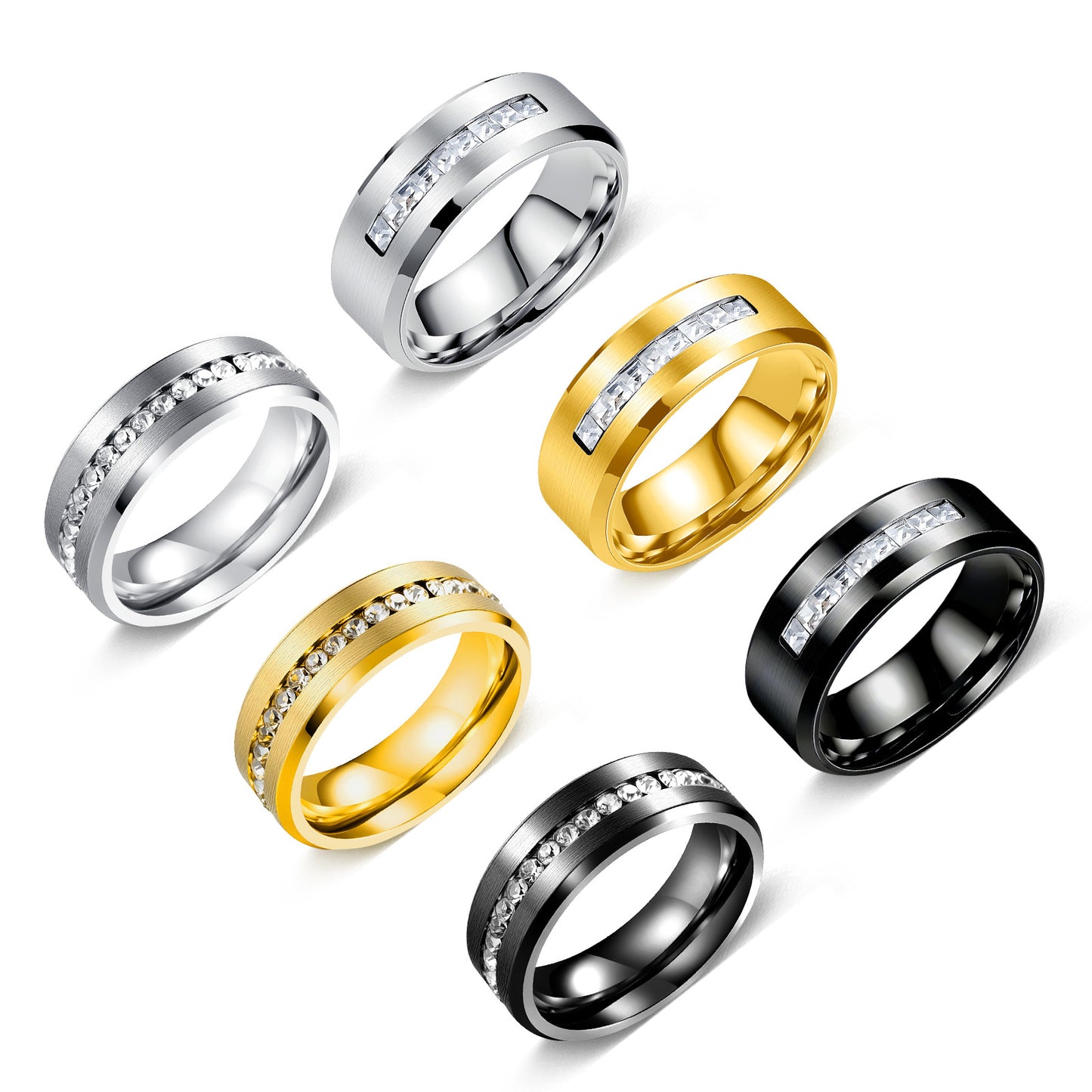 Affordable Luxury Fashion Couple Dating Stainless Ring