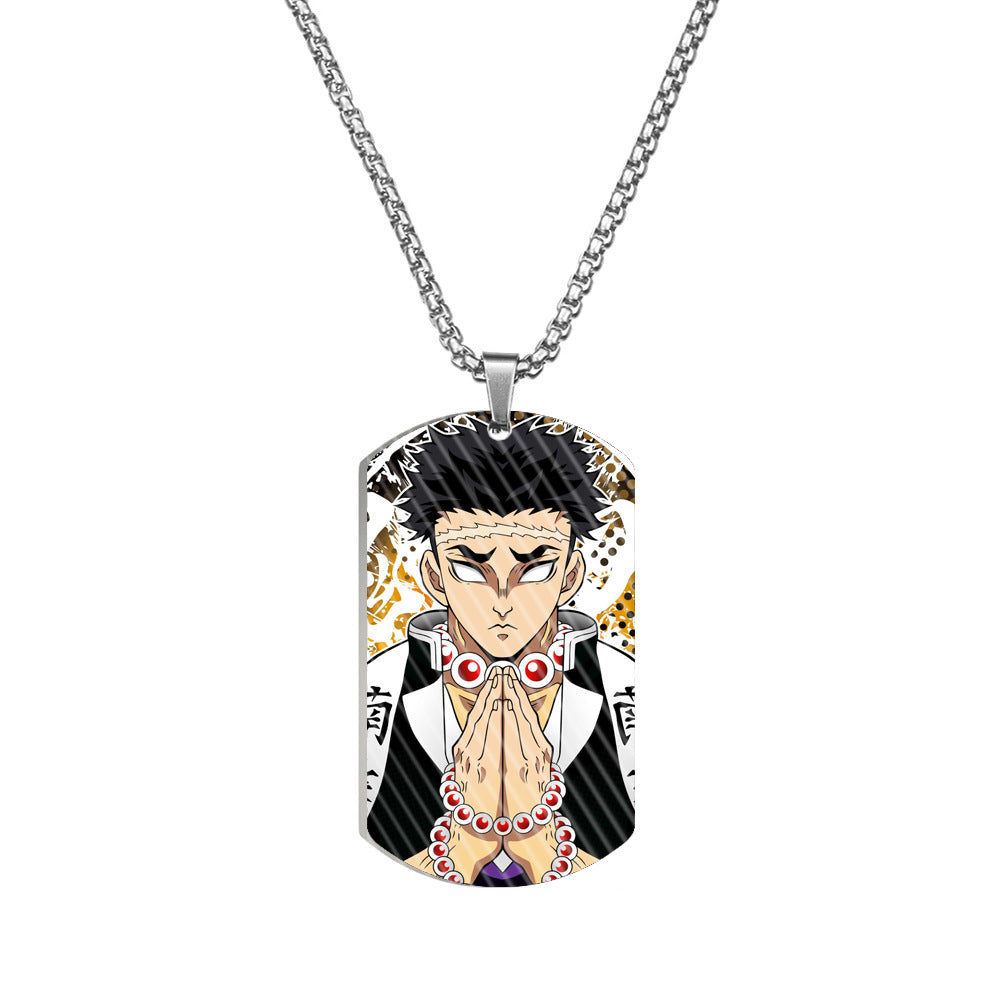 No Stainless Steel Color Printing Army Pendants