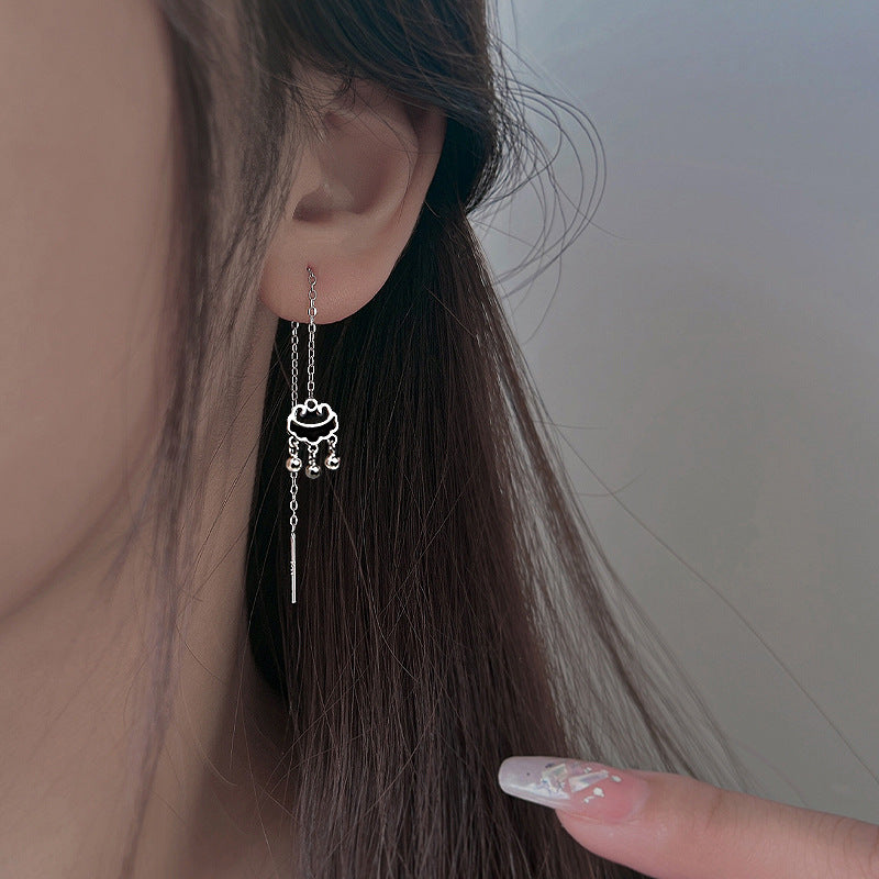 Women's Longevity Lock Elegant Safety Trendy Long Slim Fit Ear Line