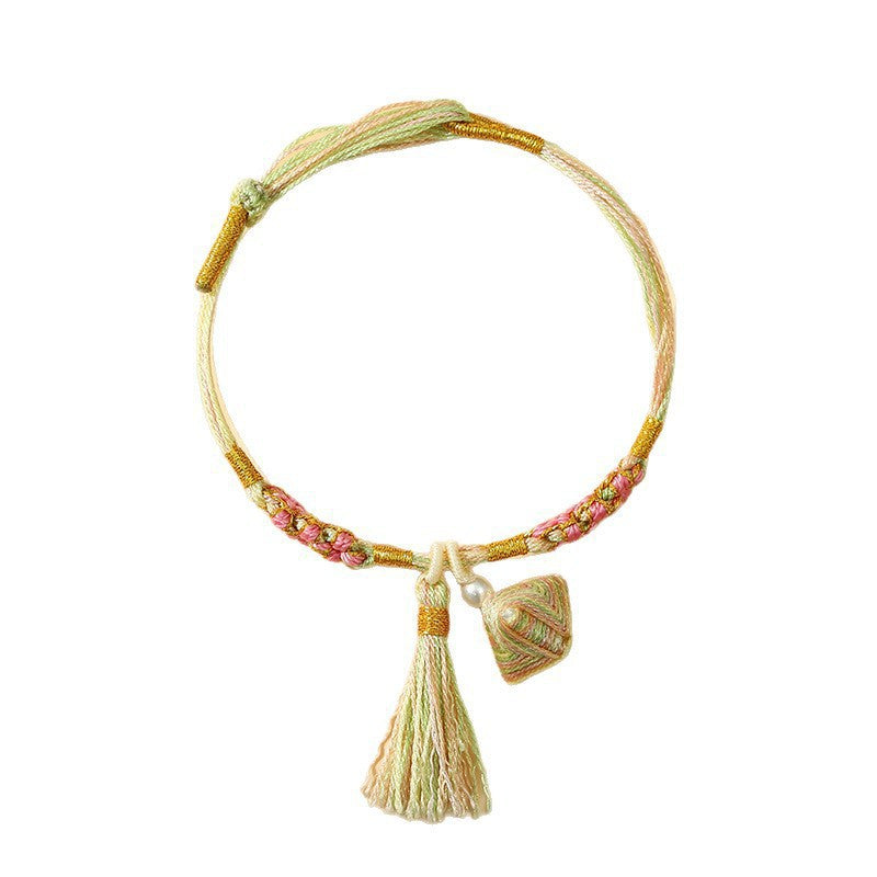 Festival Colorful Rope Thousand Silk Tassel Carrying Strap Bracelets