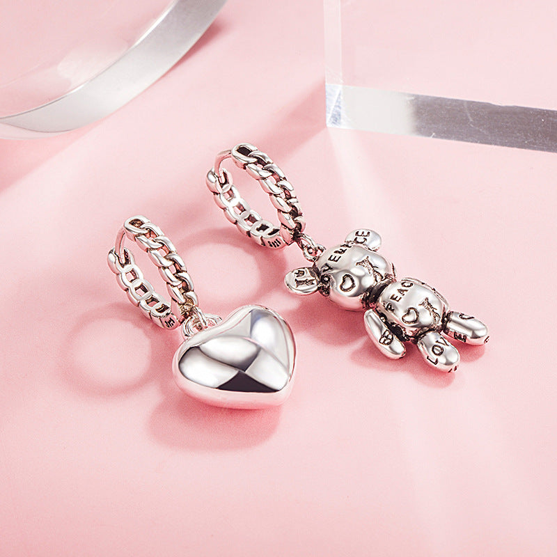 Women's Style Fashionable Asymmetric Unique Alphabet Letter Retro Rings