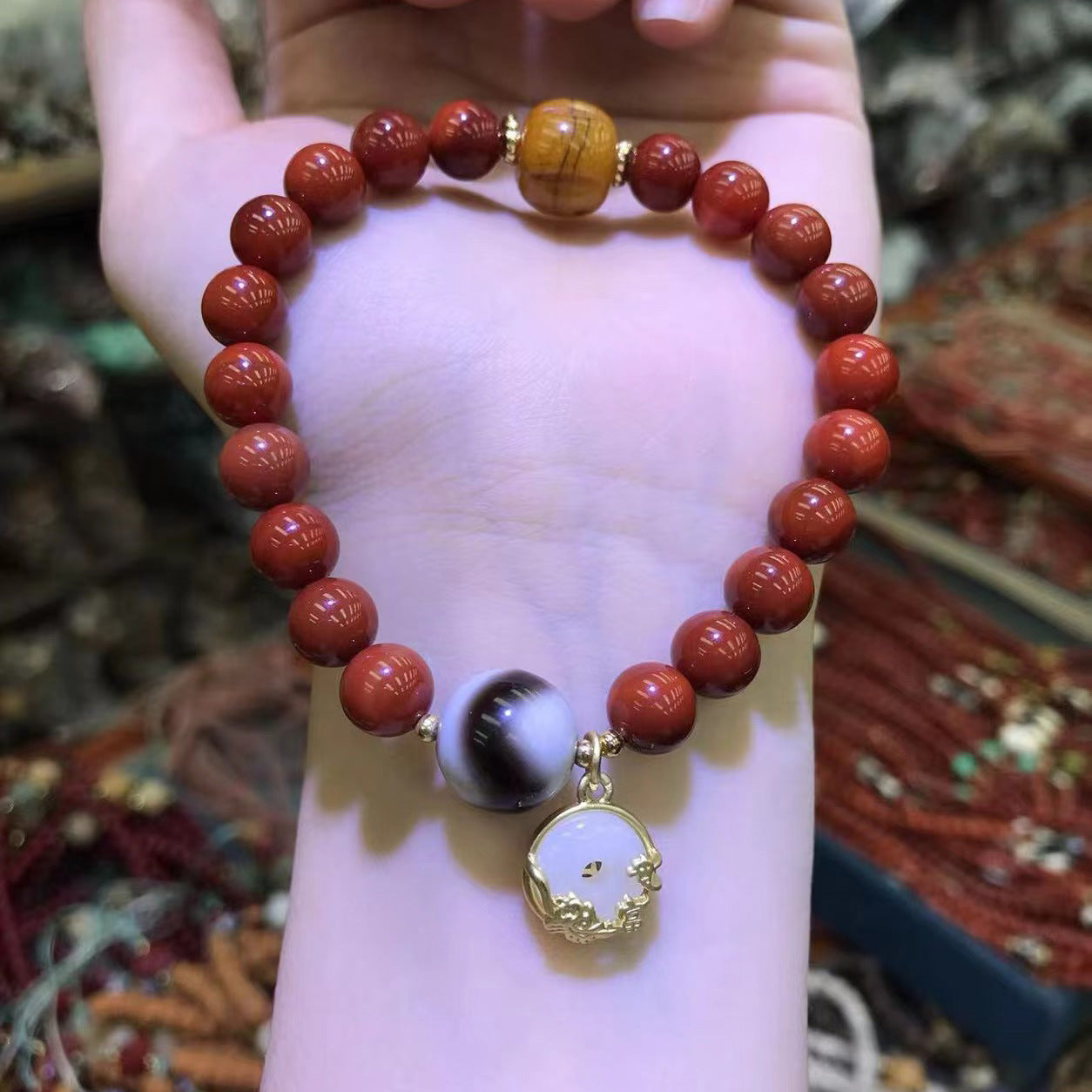 Sen Southern Red Agate Bodhi Tibet Bracelets