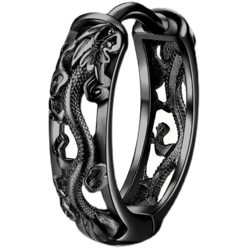 Men's Trendy Fashionable Man Single Retro Ethnic Style Earrings