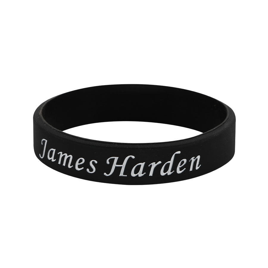 Star Concave Thickened Silicone Kobe James Basketball Bracelet