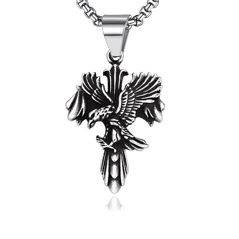 Men's Stainless Steel Boxing Physical Picture Domineering Necklace