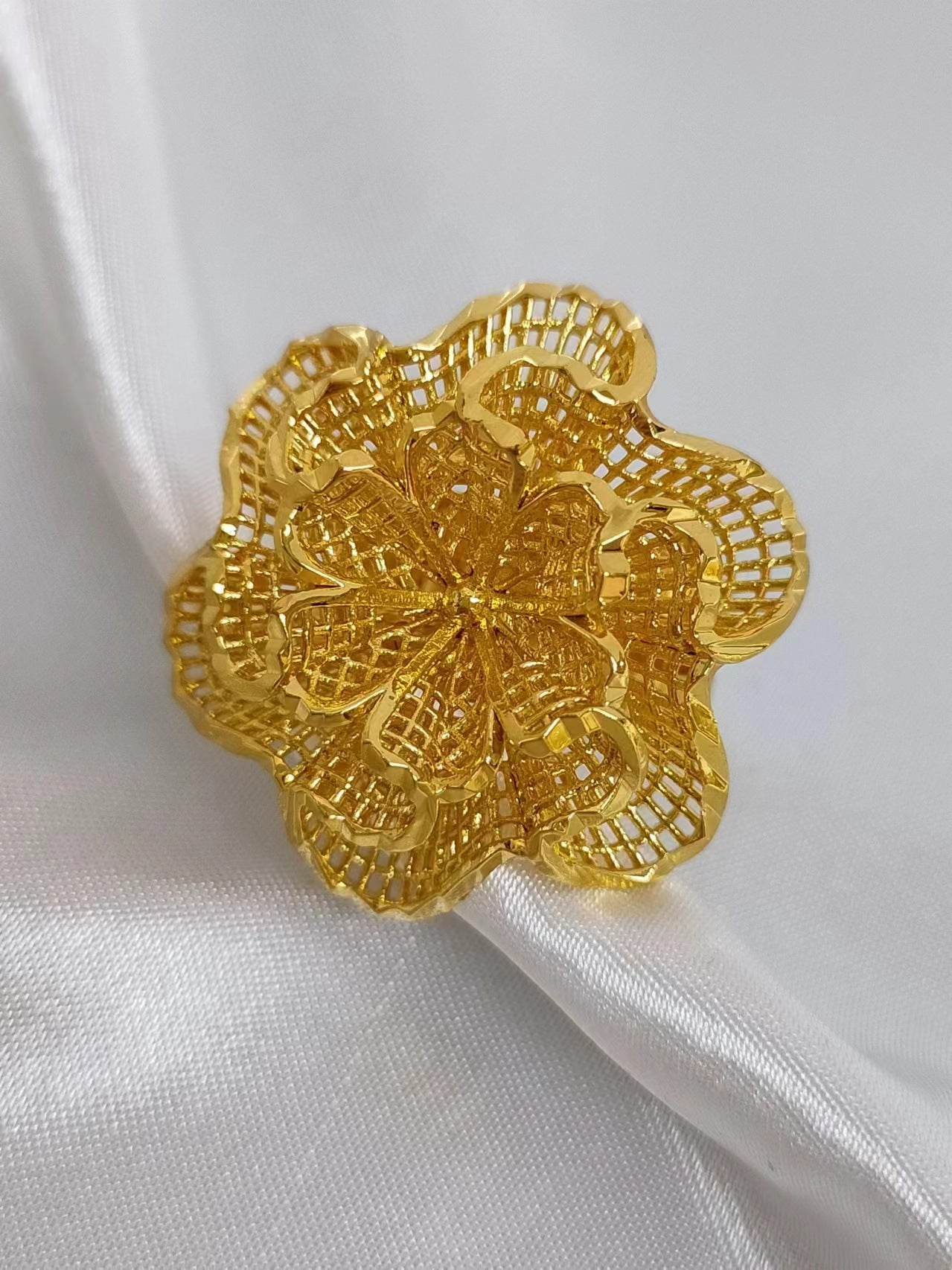 Women's Wheat Index Finger Does Not Fade Design Rings