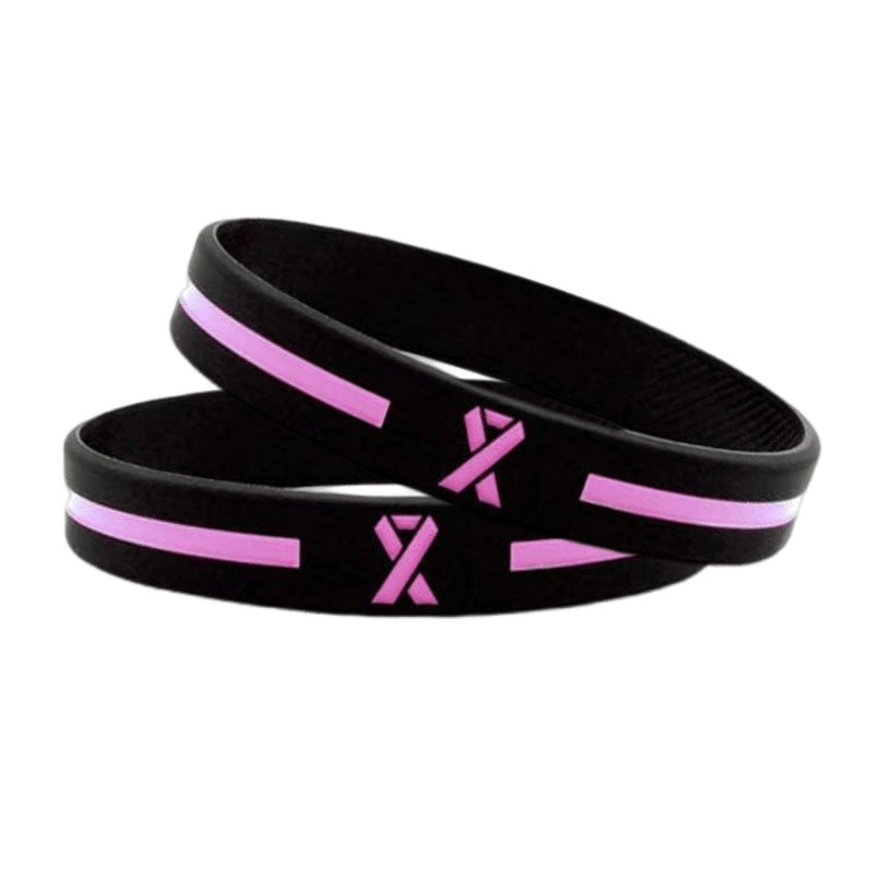 Women's Caring For Health Pink Ribbon Propaganda Prevention Bracelets