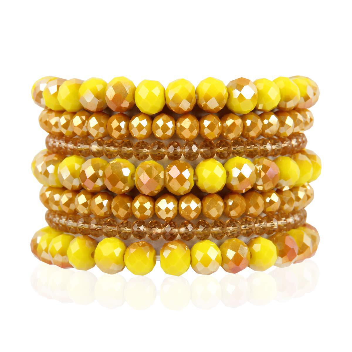 Men's Volcanic Rock Snowflake Stone Beads Vintage Stretch Bracelets