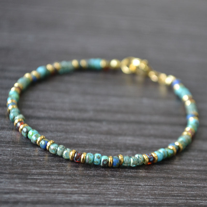 Picasso Antique Beads Bohemian Handmade Beaded Retro Literary Simplicity Bracelets