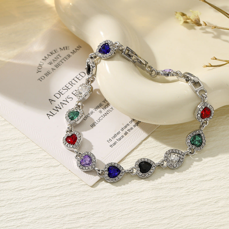 High-grade Sweet Loving Heart Fashion Heart-shaped Bracelet