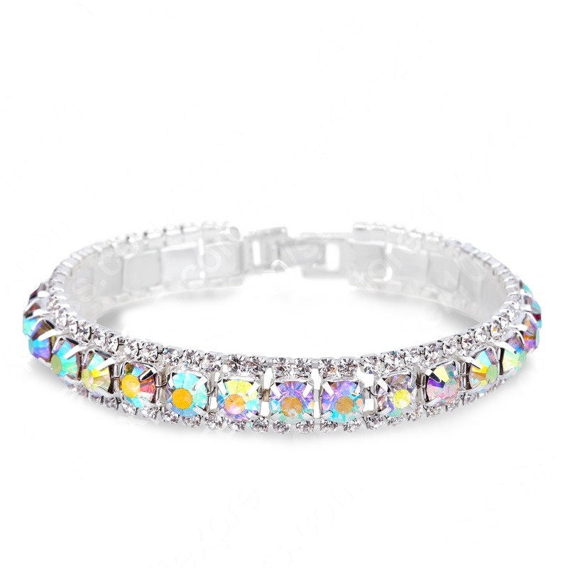 Fashion Rhinestone Female Bride Full Diamond Wedding Bracelets