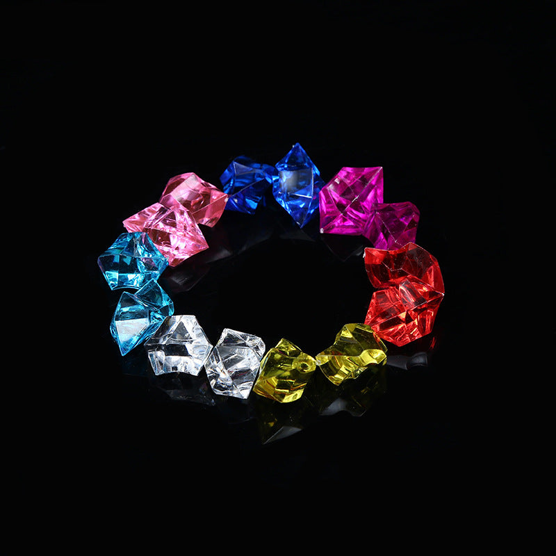 Toy Colorful Plastic Luminous Ice Cube Jewelry Accessories