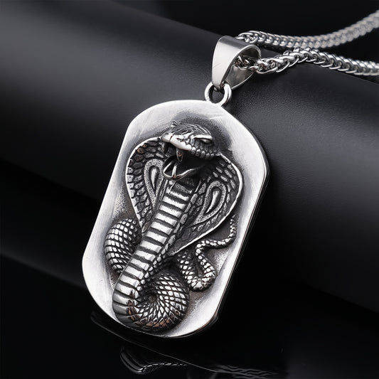 Men's Snake Vintage Ornament Stainless Steel Personalized Necklaces