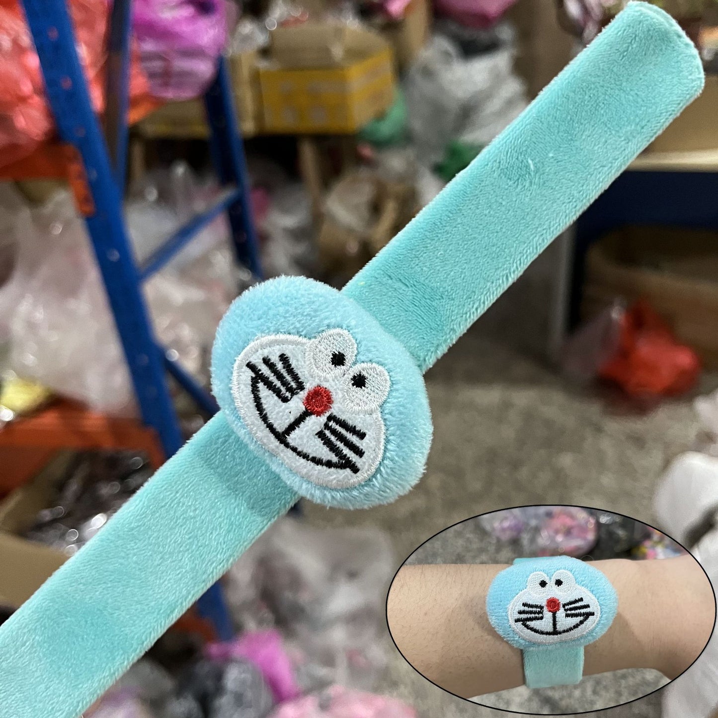 Children's Plush Cartoon Pop Cute Couple Female Slap Bracelet