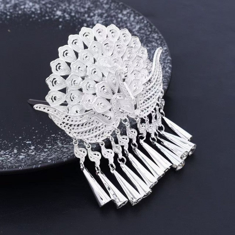 Peacock Sweater Chain Ethnic Style Artistic Exaggerated Necklaces