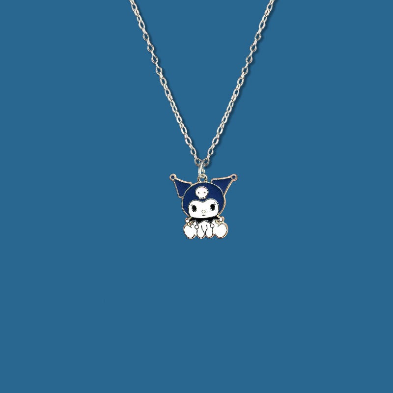 Summer Girlfriends Messenger Sisters Pair Clow Necklaces