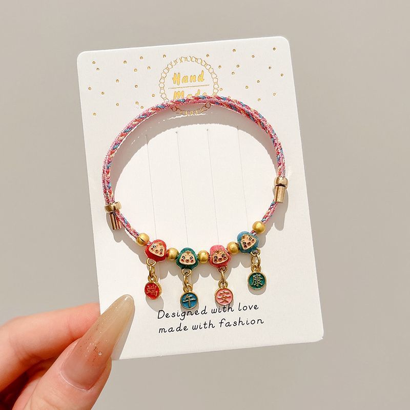 Small Gift Tassel Adjustable Red Rope Dragon Boat Festival Bracelet