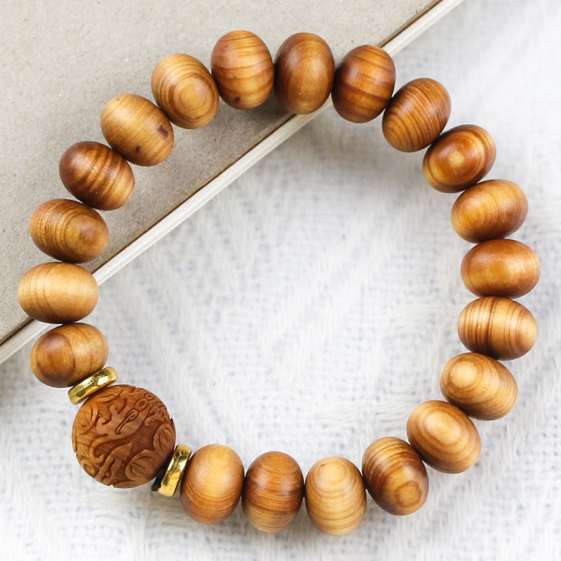 Women's & Men's Arborvitae Made Of Mature Material Scar Beads Bracelet