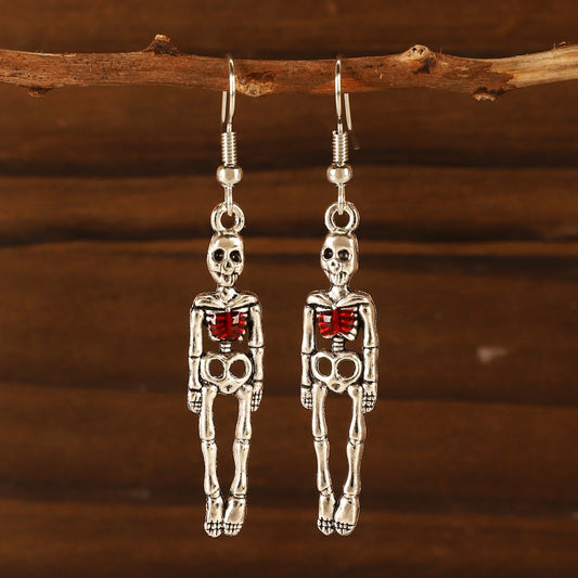 Frame Love Cross Heart Female Halloween Earrings