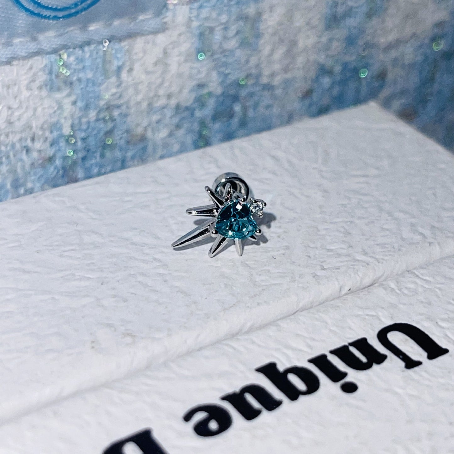 Steel Ear Bone Series Collection Clip Flash Earrings