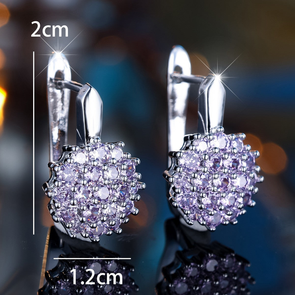 Super Shiny Exquisite Sunflower Clip Female Fresh Sweet Ear Buckle